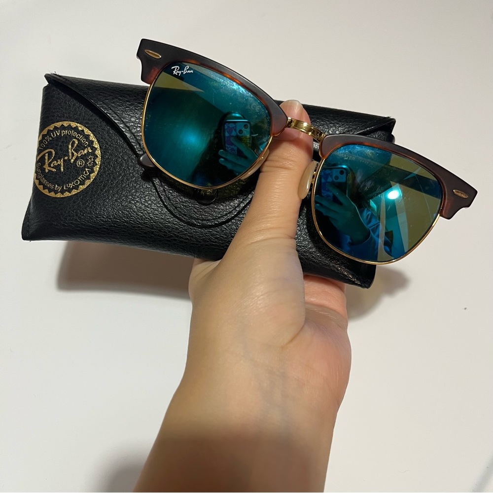 Ray-Ban RB3016 Clubmaster Flash Lenses!